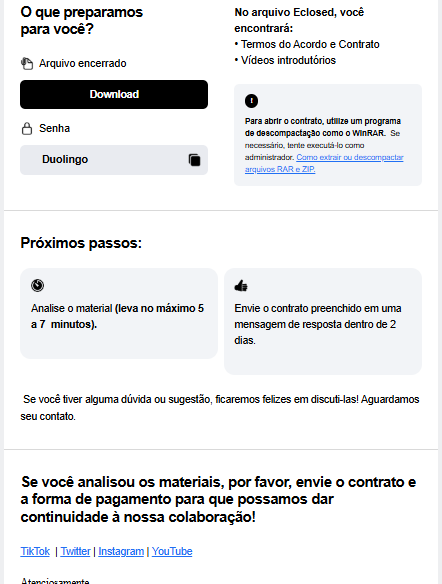 parte final do email do golpe do duolingo pt